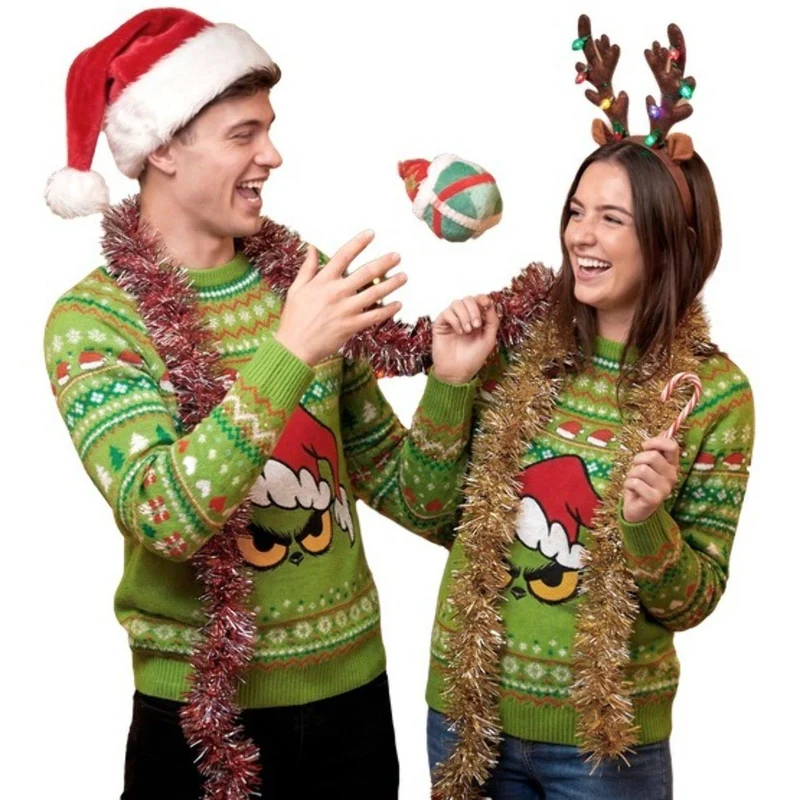 Grinch-Weihnachtspullover