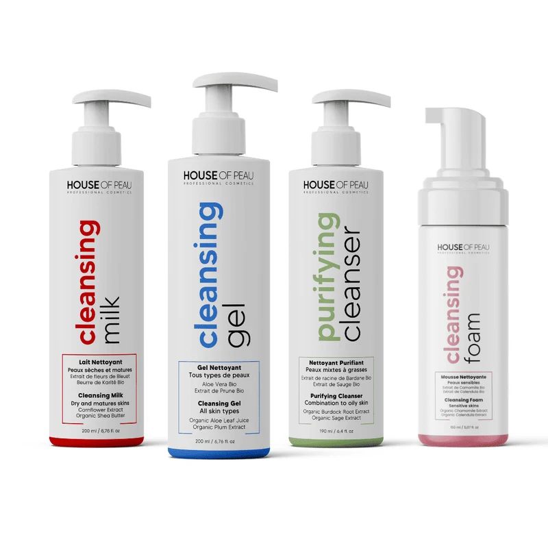 Nettoyants visage professionnels | Lot de 4