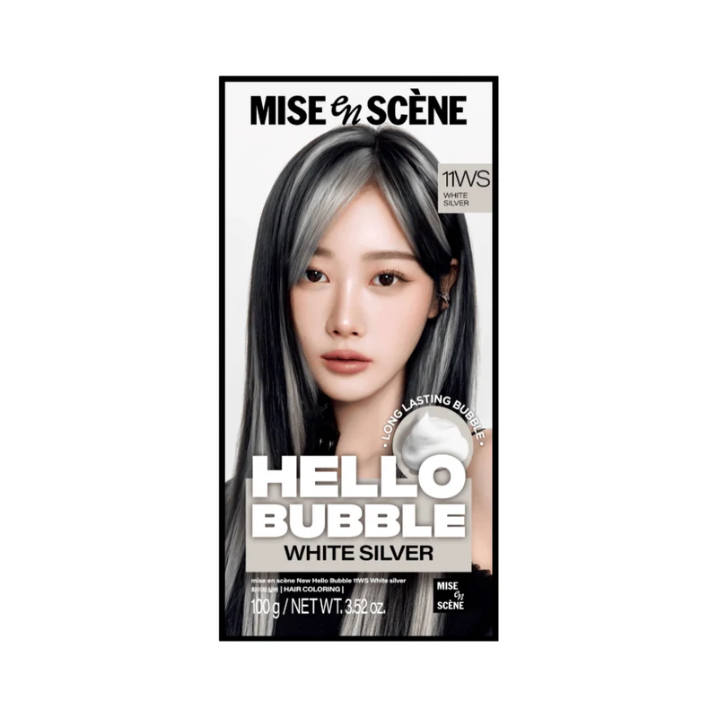 [Self-operated] MISE EN SCENE Korea's newly upgraded Mise EN SCENE foam hair dye #11WS silver foam hair dye cream
