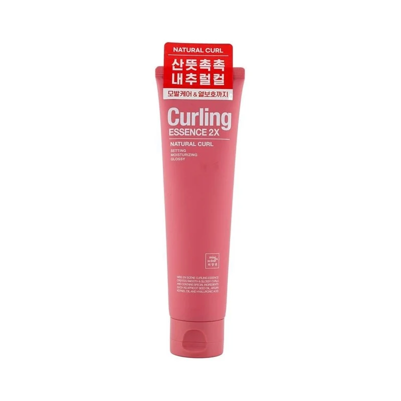 [Self-operated] MISE EN SCENE Amorepacific 2X Natural Curl Hair Essence 150ml (Korean) - Moisturizing and Smoothing Conditioner, Elastic Hair Formula for Volumizing Curls, Lightweight and Natural Airiness, Easy to Wash, Non-Greasy and Non-Tangled