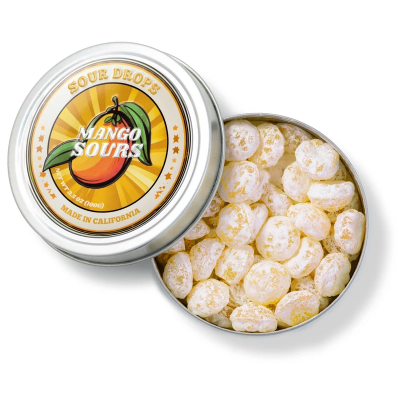 [Self-operated] Sour Drops Mango Sour Candy 100g (USA)