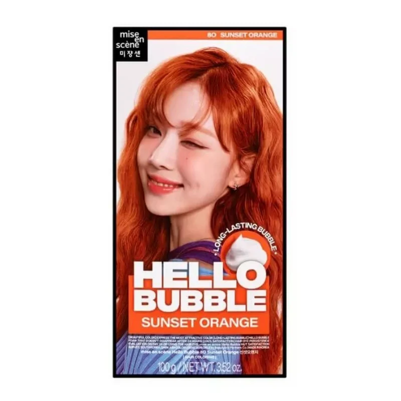 [Self-operated] MISE EN SCENE Korea's newly upgraded Mise EN SCENE foam hair dye #8O African Sunset Orange foam hair dye
