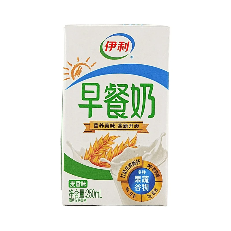 [Self-operated] Yili Breakfast Milk with Wheat Flavor, 250ml, Nutritious Breakfast Milk, Nostalgic Childhood Drink, Nutritional Milk for Children and Students
