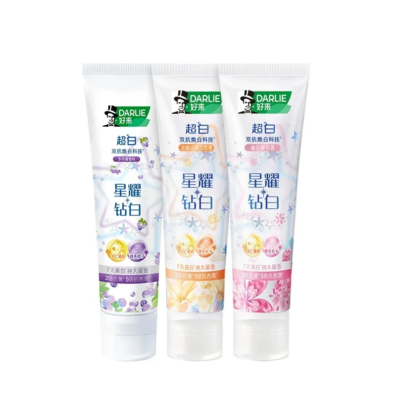 [Self-operated] China DARLIE Whitening Toothpaste, Edelweiss Scent, 120g - Stain Removal, Whitening, Fresh Breath Care, Gum Whitening, Stain Removal, Yellowing Removal