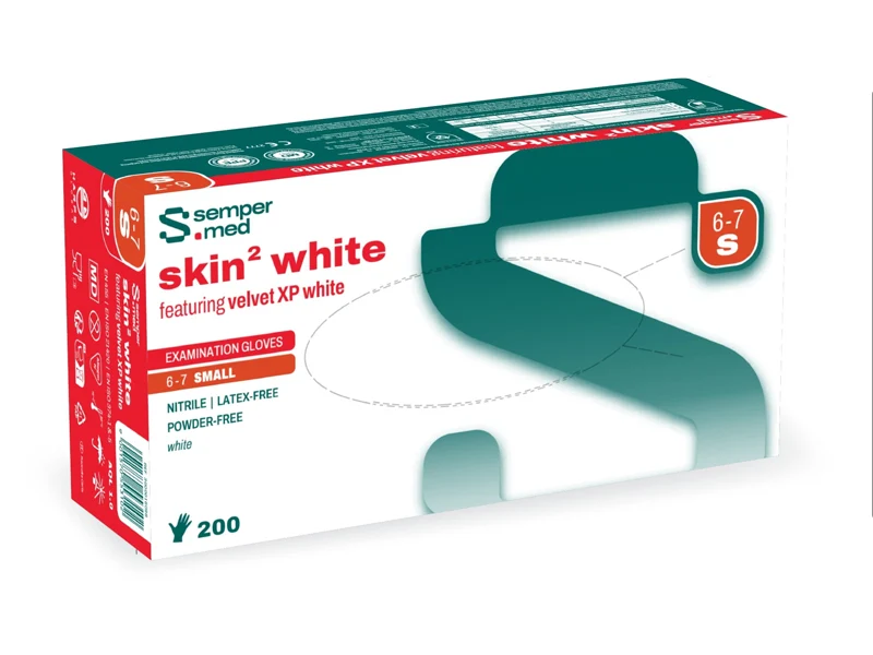 sempermed ® skin² white Handschuhe, Grösse S, 200 Stück