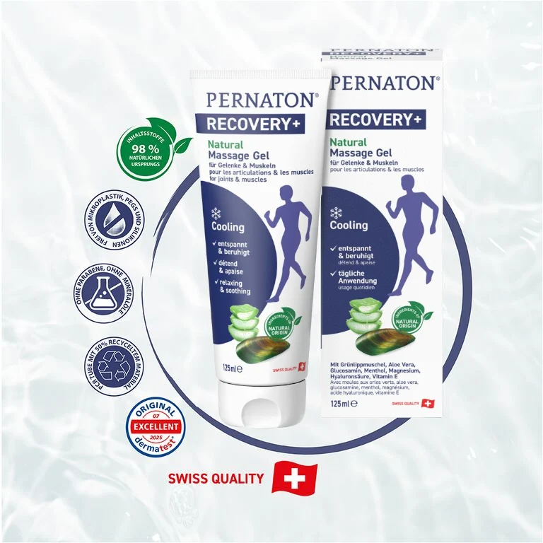 Pernaton Natural Massage Gel Recovery + Cool, 125 ml