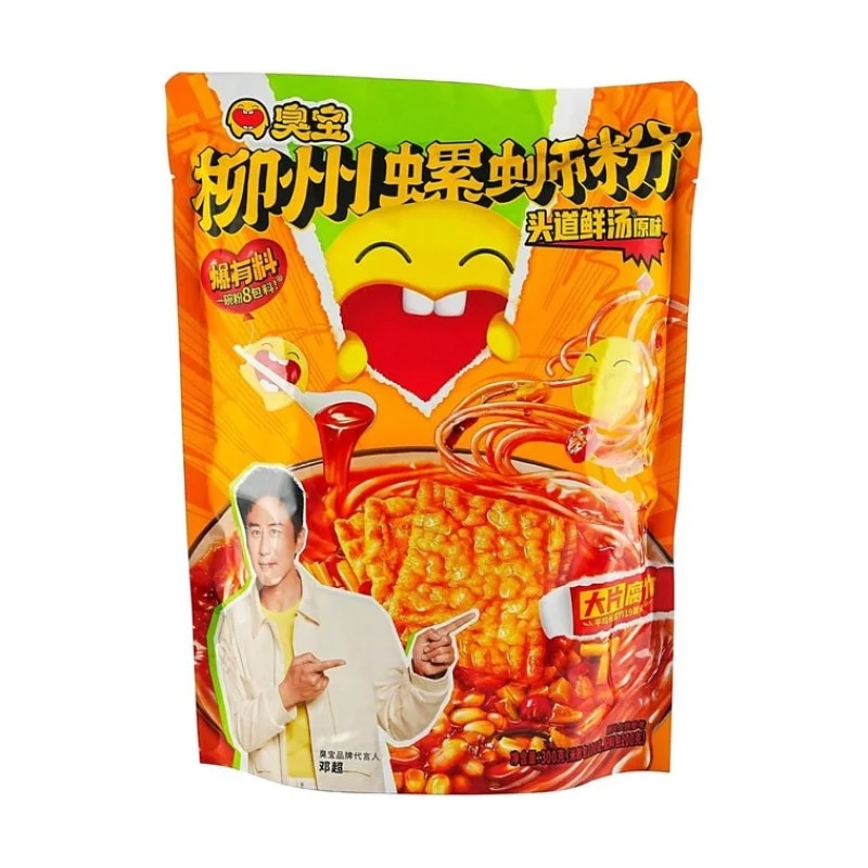 [Self-operated] China Choubao Signature Original Flavor Liuzhou River Snail Rice Noodles 300g, Large Slices of Tofu Skin, Liuzhou Specialty, Satisfying Cravings, Rice Noodles, Instant Food, Late Night Snack