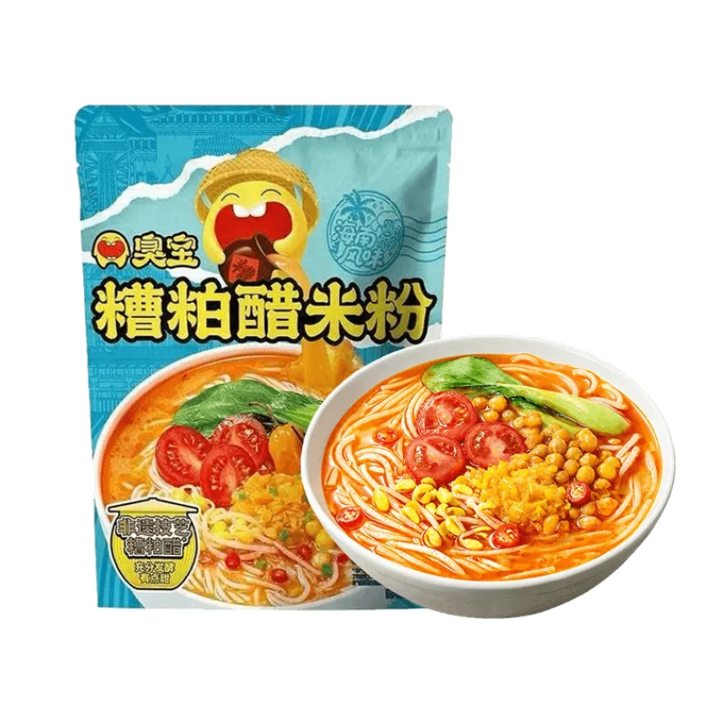 [Self-operated] China's Stinky Treasure Vinegar Rice Noodles 269g Intangible Cultural Heritage Craft Vinegar, Spicy, Sweet and Sour, Hainan Flavor, Satisfying Cravings, Rice Noodles, Quick Meal, Late Night Snack