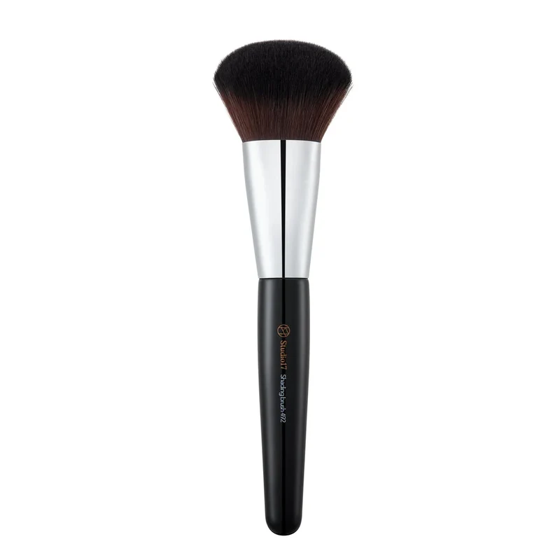 [Self-operated] Korean Studio 17 Jawline Contouring Brush #492 (1 piece) - A makeup helper that conforms to the jawline and applies powder evenly.