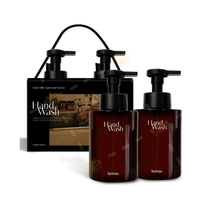 [Self-operated] Korean HETRAS Fragrance Instant Hand Wash, Flower Shop, 515ml*2 bottles, cleanses, moisturizes, gentle on hands, non-irritating, large foam capacity.