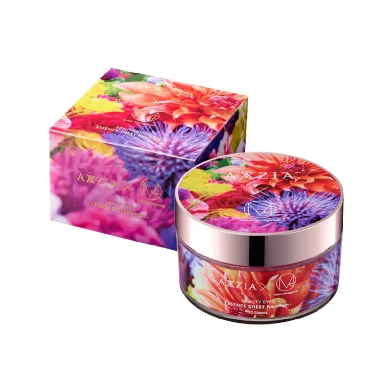 [Self-operated] AXXZIA Japan 4D Pyramid Eye Mask, Mika Ninagawa 15th Anniversary Limited Edition, 35 pairs/70 pieces, increased quantity, anti-glycation, firming, reduces fine lines, improves dark circles, puffiness, and dark circles around the eyes.