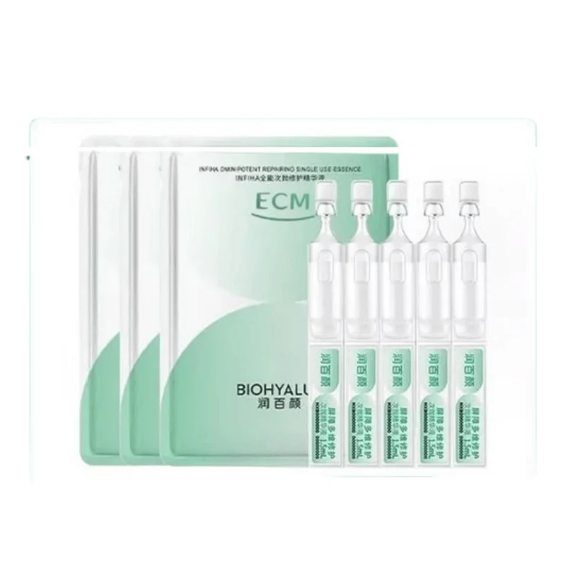 [Self-operated] China Runbaiyan White Gauze Single-Use Barrier Repair Essence 4.0 5-pack Sensitive Skin Conditioning and Repairing Hyaluronic Acid Moisturizing Sensitive Skin Cell Repair ECM