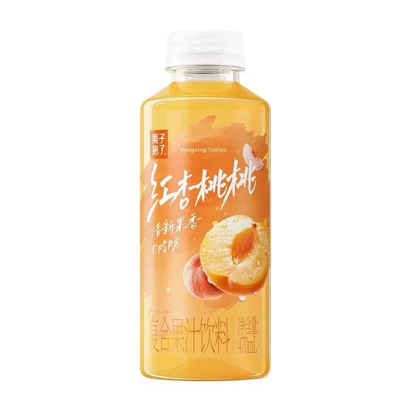 [Self-operated] Chinese Fruit Ripe Red Apricot Peach Juice Drink 470ml 0 Fat Refreshing and Sweet Juice Drink