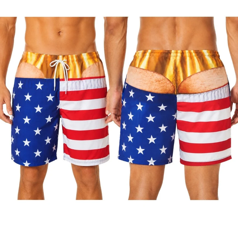 Lustige USA-Badehose