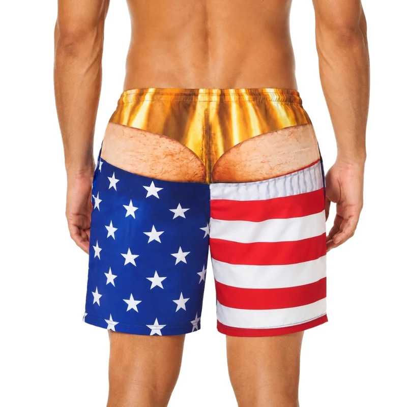 Lustige USA-Badehose