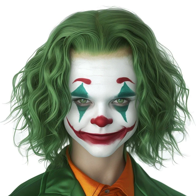 Joker-Perücke für Kinder