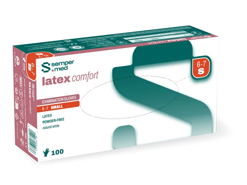 sempermed ® latex comfort Handschuhe, Grösse S, 100 Stück