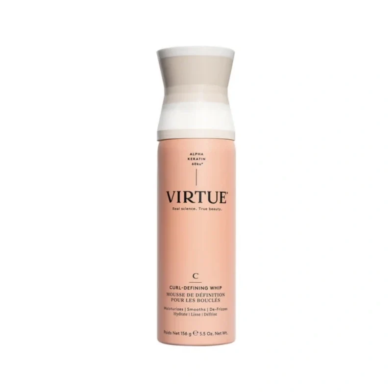 [Self-operated] VIRTUE Styling Mousse for Curls (USA) 156g - Long-lasting hold, styling, curl shaping, strong anti-frizz, hair repair, and enhances natural curls.