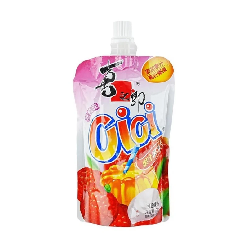 [Self-operated] CICI Squeezable Jelly (Lychee Flavor) 150g - Kids' Delicious Snack Jelly Pudding