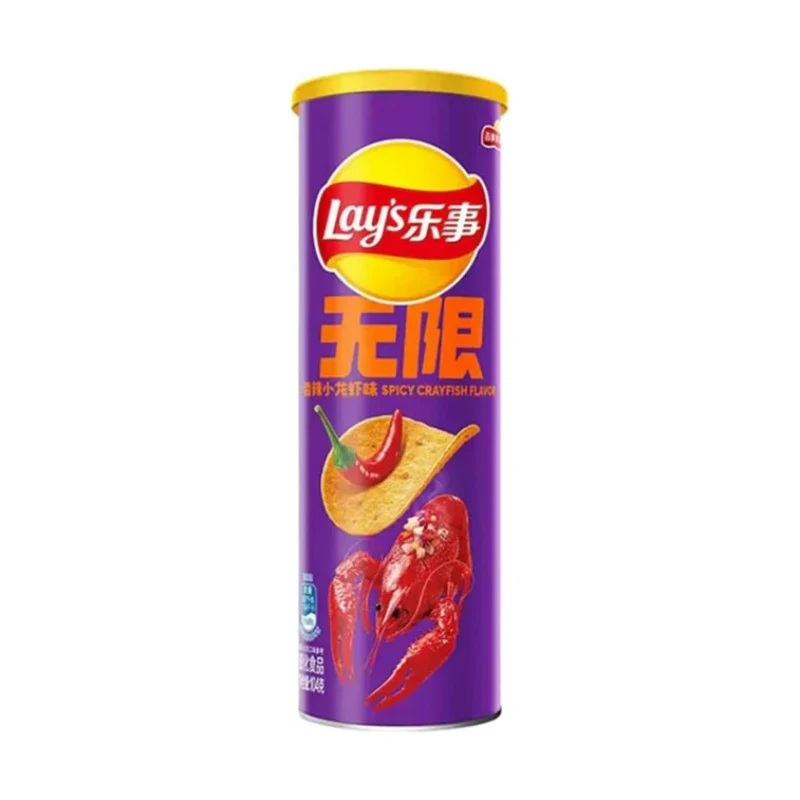 [Self-operated] Pepsi LAY'S Spicy Crayfish Flavor Potato Chips (90g Can) - Snack Food