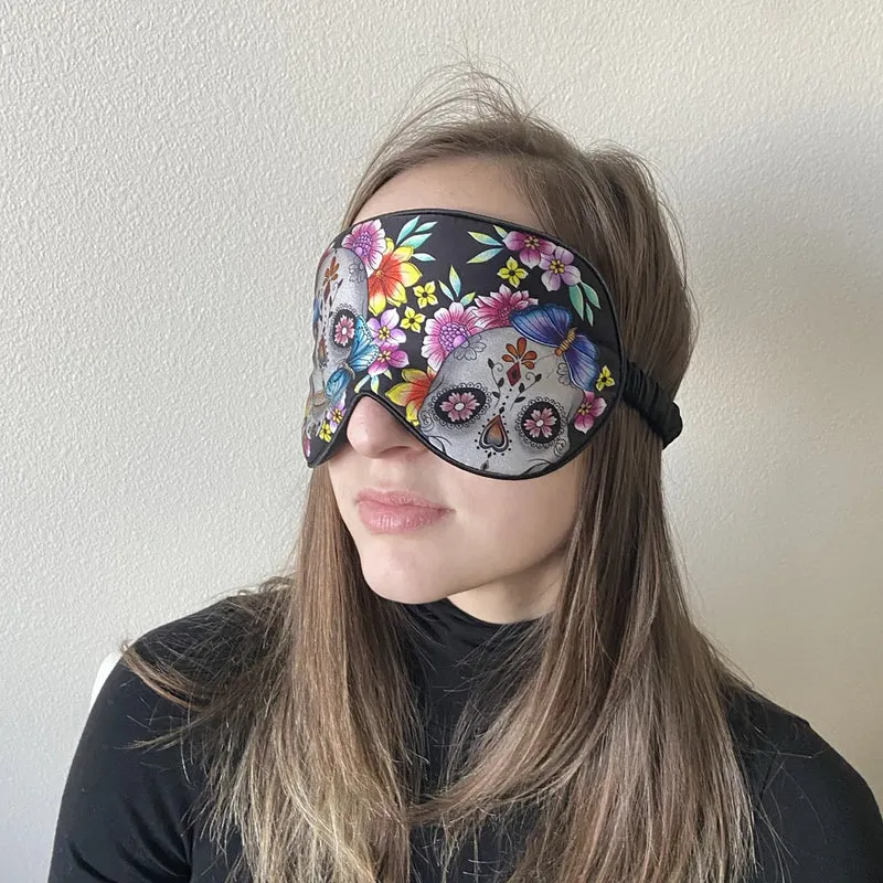 Gepolsterte Augenmaske aus 100 % Seide - 3302