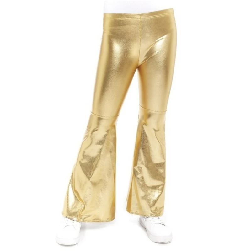 Goldene Schlaghose in Metallic-Optik für Kinder