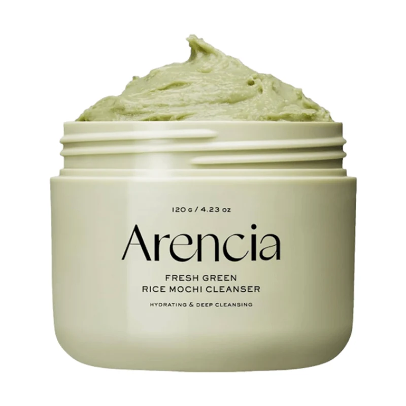 [Self-operated] ARENCIA Gangnam Dermatology Green Refreshing Rice Cake Cleansing Cream, Plant Extract, Pore Cleansing Scrub, 120g, Korean Style, Pore Elasticity Care, Blackhead Removal, Smoothing, Brightening, Purifying, Antioxidant, Gentle on All Skin Types