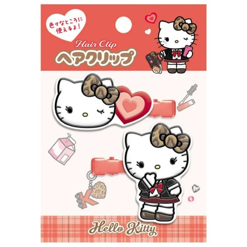 [Self-operated] Sanrio Heisei Gyaru After School Girl Series Hair Clips Hello Kitty Multi-purpose Hair Clips 1 Pair Hair Accessories Hairpins Hair Accessories