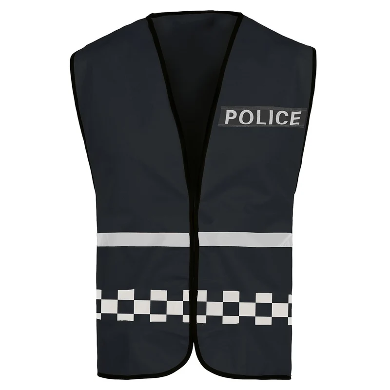 Schwarze Polizei-Weste für Kinder