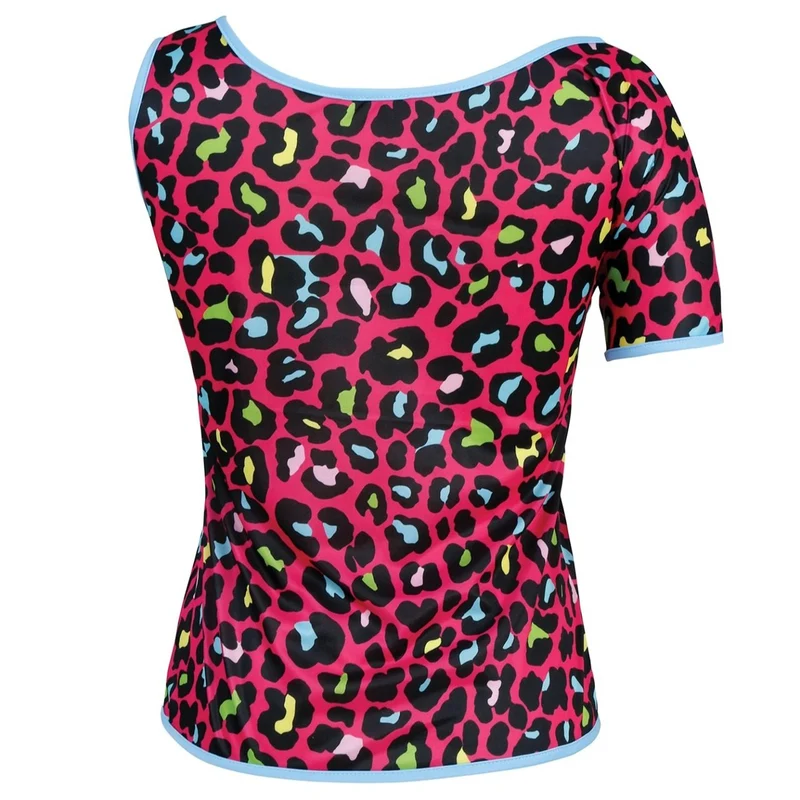 80er-Jahre-Leoparden-T-Shirt
