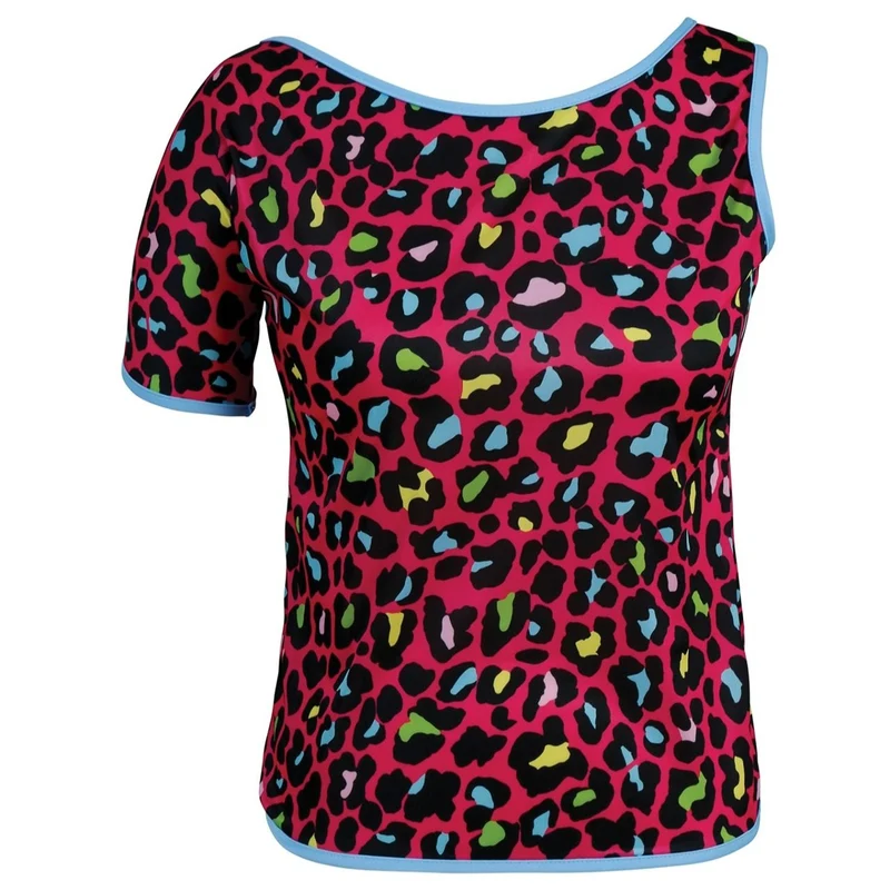 80er-Jahre-Leoparden-T-Shirt