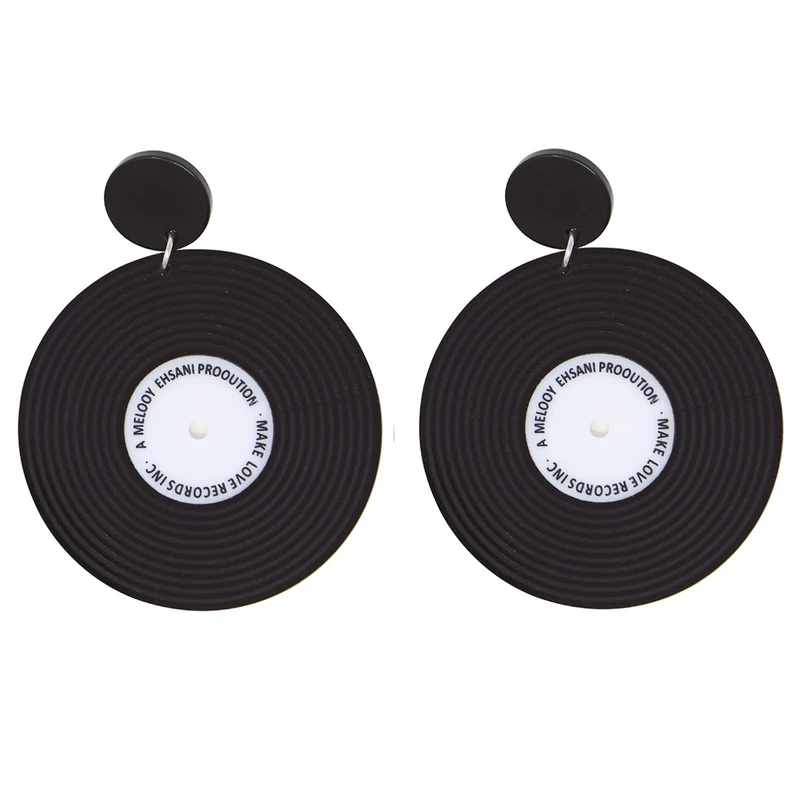 Schallplatten-Ohrringe