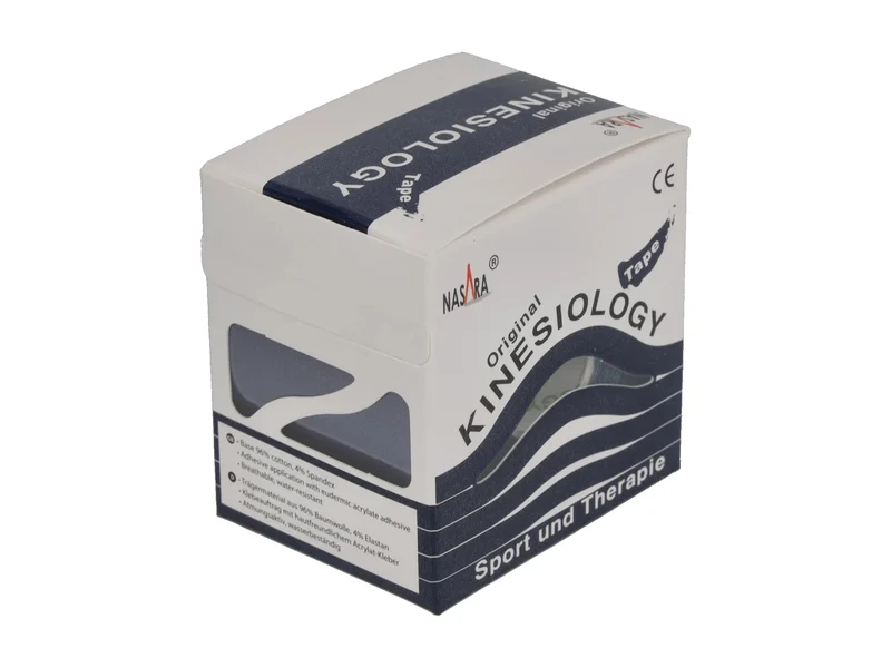 Nasara Kinesiologie Tape, 5 cm x 5 m, dunkelblau