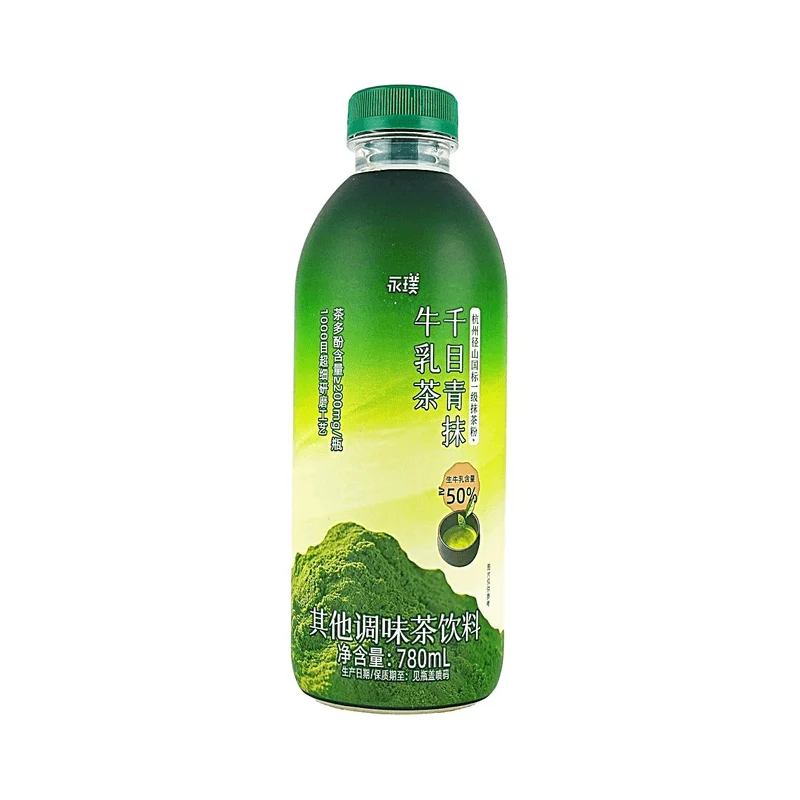 [Self-operated] Yongpu Thousand-Eyed Green Matcha Milk Tea 780ml (Breakfast/Afternoon Tea Drink, Flavored Milk Beverage)