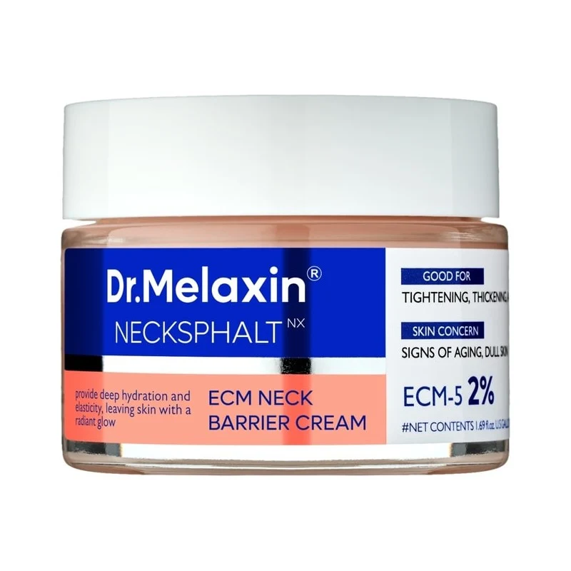 [Self-operated] DR. MELAXIN Necksphalt ECM Neck Cream 50ml (Korea) Deeply hydrates and moisturizes, improves neck skin elasticity, firms, lifts, thickens neck skin, diminishes neck wrinkles, repairs neck skin barrier, improves roughness and dullness, and restores radiance.