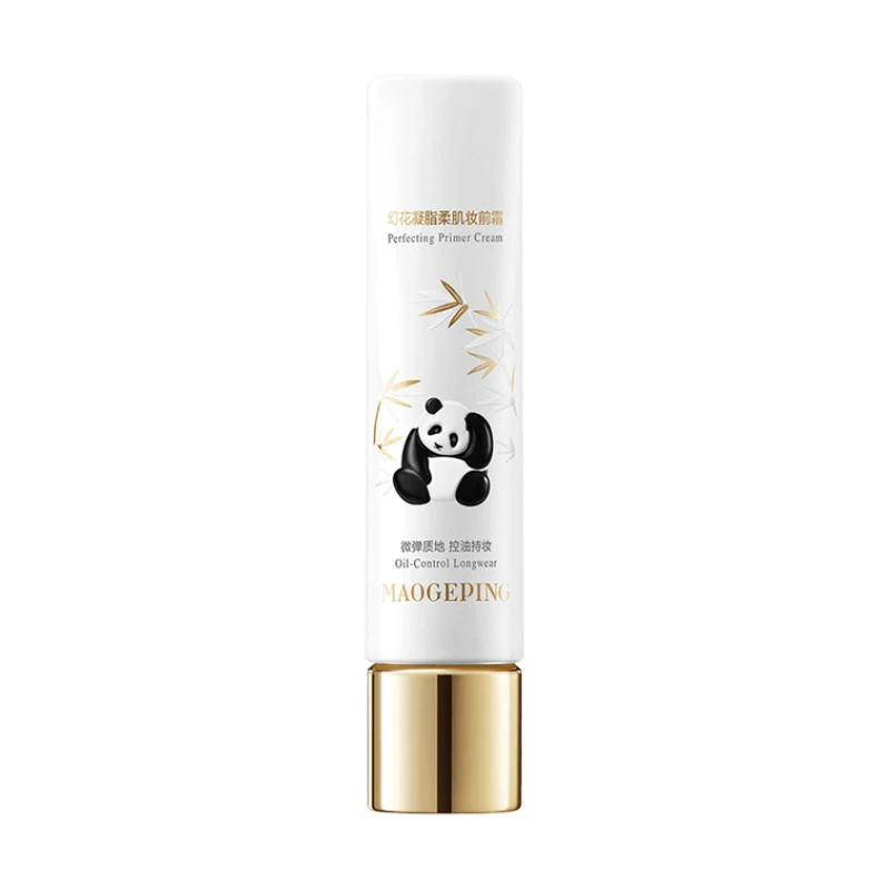 [Self-operated] MAOGEPING MGP Phantom Flower Softening Makeup Primer #101 (Panda Base Cultural and Creative Collaboration) - Soft Focus, Delicate, Pore Minimizing, Long-Lasting, and Fits Well