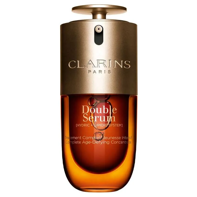 [Self-operated] CLARINS 9th Generation Double Serum 30ml - Firming, Anti-wrinkle, and Anti-aging Facial Serum for Overnight Skin Care