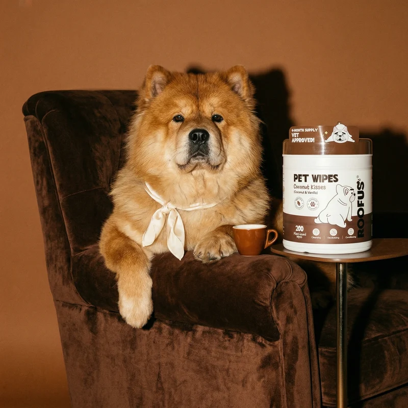 [Self-operated] Roofus Pet Cleaning Wipes (Coconut & Vanilla Freshening) - 200 wipes for Dogs