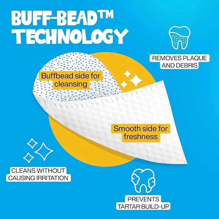 [Self-operated] Roofus Dog Oral Cleaning Finger Wipes (Mint-flavored, Refreshing, Removes Plaque and Teeth) 60 wipes