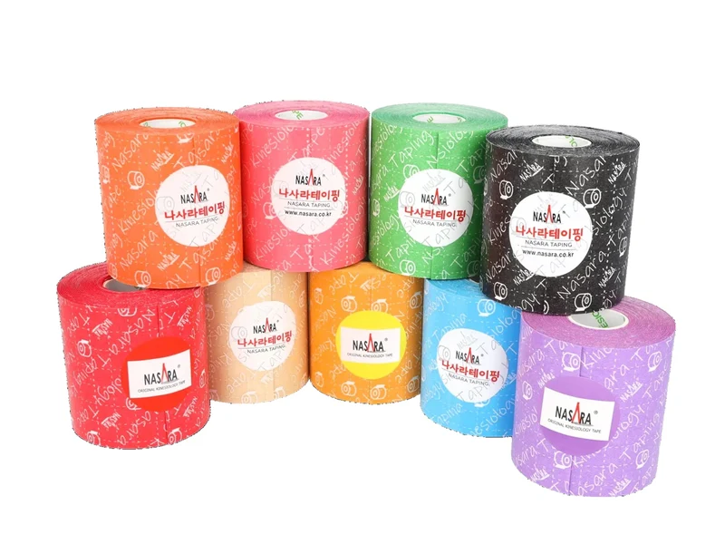 Nasara Kinesio Tape, 7.5 cm x 5 m, schwarz