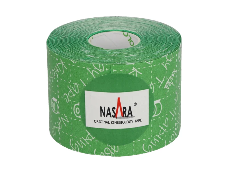 Nasara Kinesiologie Tape, 5 cm x 5 m, grün
