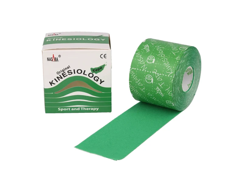 Nasara Kinesiologie Tape, 5 cm x 5 m, grün
