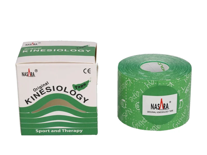 Nasara Kinesiologie Tape, 5 cm x 5 m, grün