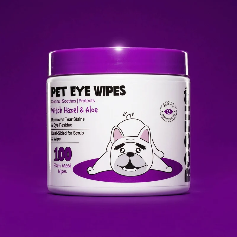 [Self-operated] Roofus Pet Dog Eye Cleaning Wipes, Tear Stain Removal, Fragrance-Free, 100 Wipes