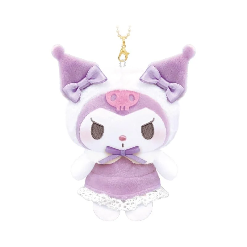 [Self-operated] Sanrio Kitty Baby Series Plush Keychain Kuromi (1 piece) - Car Pendant, Bag Charm, Keychain