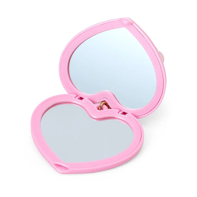 [Self-operated] Sanrio My Melody Heart Pearl Pendant (1 piece) - Portable Makeup Mirror, Bag Charm, Keychain