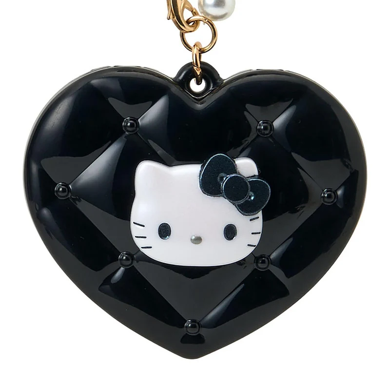 [Self-operated] Sanrio Kitty Heart Pearl Pendant (1 piece) - Portable Makeup Mirror, Bag Charm, Keychain