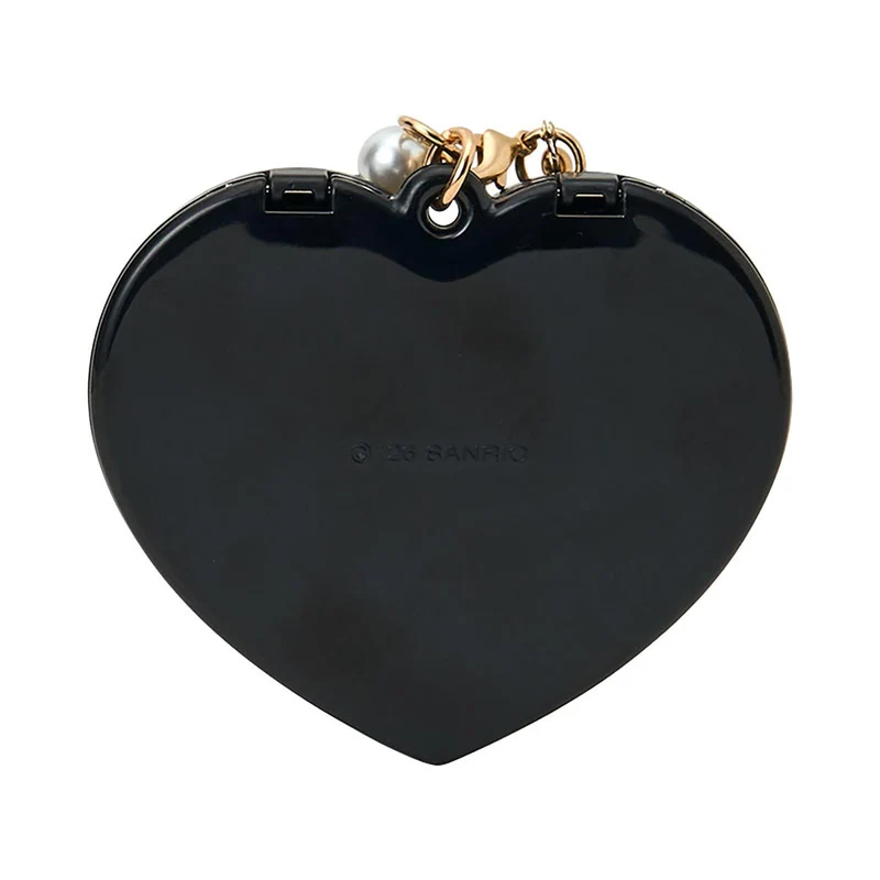 [Self-operated] Sanrio Kitty Heart Pearl Pendant (1 piece) - Portable Makeup Mirror, Bag Charm, Keychain