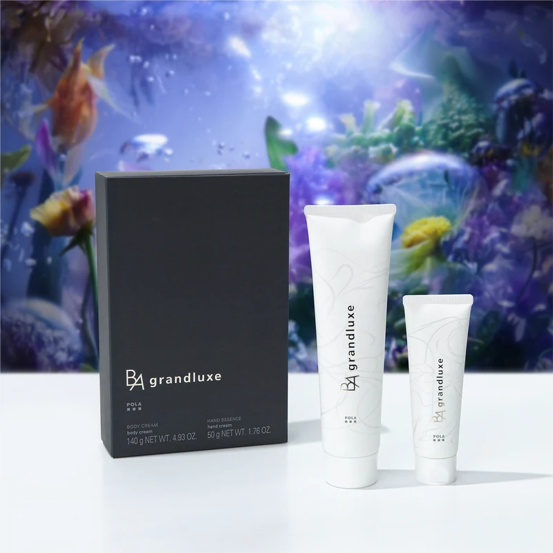 [Self-operated] POLA BA Grandluxe Aurora Limited Edition Body Care Set (Japan) - Body Cream 140g + Hand Serum 50g - Top-tier Anti-aging line, premium fragrance.