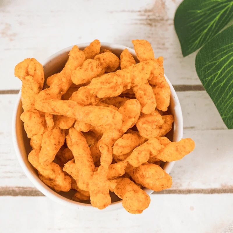 [Self-operated] China Four Seas Crispy Corn Chips, Spicy Flavor, 80g, Puffed Food, Potato Chips, Shrimp Sticks, Rice Crackers, Snacks